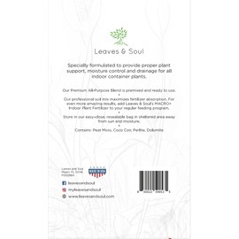 Indoor Plant Soil Premium All Purpose Blend | Large 2.2 Quarts | Ready to Use for Indoor Container and Houseplants | Peat, Coco Coir, Perlite, Dolomite | Made in USA