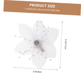 Healvian 3pcs Fairy Flower Hair Clips Faux and Crystals Elegant Hair Accessories for Women and Girls for Birthdays Weddings and Special Occasions