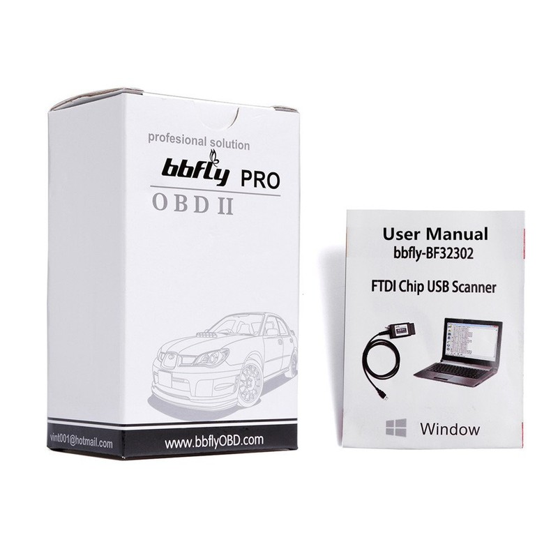bbfly-BF32302 USB Modified FTDI chip OBD-II Scan Tool for Windows