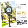 LALAFINA 15 Sets Roman Numerals Clock Replacement Kit DIY Clock