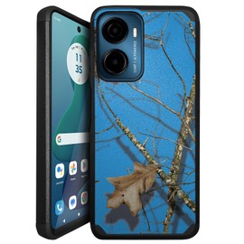 CasesonDeck Blue Case Compatible with AT&T Propel 2 5G / Cricket Magic 2 5G 2024 Case [Dual Tactical] Heavy Duty Case with Double Layer Protection and Design (Blue Hunters Camo)
