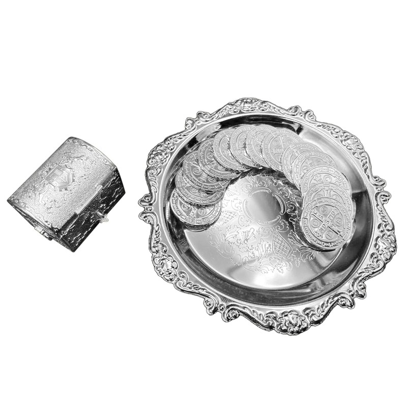 EHV Arras de Boda Matrimoniales Con Baño de Plata con