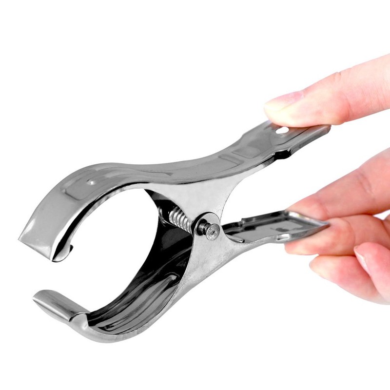 Vicloon 6 Pcs Stainless Steel Beach Towel Clips, Wind Resistant,