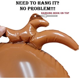 Huge 65" (Over 5 Feet) Tall Inflatable Monkey (Vinyl) Fun Jungle Animal Safari Africa Tropical Birthday Party Decoration! (3 Pack)