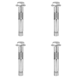 4Pcs M8*80mm Expansion Screw Bolts,Stainless Steel Hex Expansion Screws,Heavy Duty Fixing Anchors for Concrete,Masonryand Brick Wall