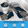 beifivcl 4Pcs Marble Shower Curtain Sets with 12 Hooks, Luxury