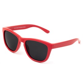Face Shadow Children's Polarised Sunglasses 2-4 Years Girls Teenagers Boys Toddler UV400 Protection Lightweight, Red Frame / Grey Lenses