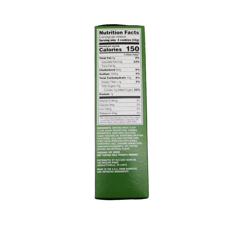 Clover Valley Thin Fudge Mint Cookies 9 Ounce Box