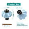 Cjueiom 12 Pack Ceramic Drawer Knobs, Baby Blue Vintage Cupboard
