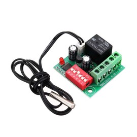 hiBCTR w1701 12v dc Adjustable Thermostat Controller - Digital Temperature Switch for Fan, Cooler, Sauna & Swamp Cooler Thermostat Control