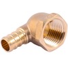 SharkBite 1/2 x 1/2 Inch FNPT Brass Crimp 90 Degree