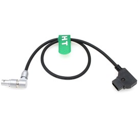 HangTon 20" D-Tap to Right Angle Power Cable for Red Komodo-X Epic Scarlet Dragon DSMC2 V-Raptor Camera Rotatable Adjustable 6 Pin Female