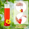 Sunnyray 10 Pack Small Hummingbird Feeder for Outdoors Mini Plastic