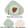 Placemats and Coasters, Double Sided Available Leather Table Mats Set