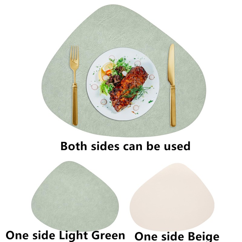 Placemats and Coasters, Double Sided Available Leather Table Mats Set