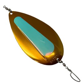 KOKANEE Dodger Pure Silver Nickel with UV Coating (Metallic Orange with UV Tape Center)