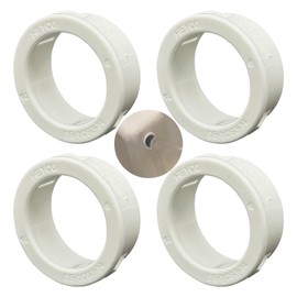 OKQX 4-Pack Shower Grab Handle Bushing SB1.093-14 - White PA66 Snap Bushings for 7/8" Bar & 1+1/8" Hole - Compatible with Lasco Shower SS Grab Bar Handles