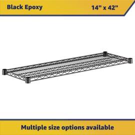Zedfire 2-Pack Black 14" x 42" Additional Wire Shelf for Shelving Units, Replacement Shelves for Wire Rack