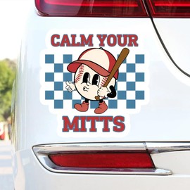 2-Pack 5.51"×5.51", Calm Your Mitts Waterproof Car Decorative Decal, Suitable for Cars, Laptops, Bumpers, Helmets, Glass Window Sticker | #TM213