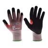 Scan Cut Resistant Level F Gloves, Nitrile Palm, Enhanced Grip,