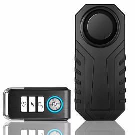 besttechtrading Bike Alarm with Remote Wireless Anti-Theft Vibration Security System Waterproof