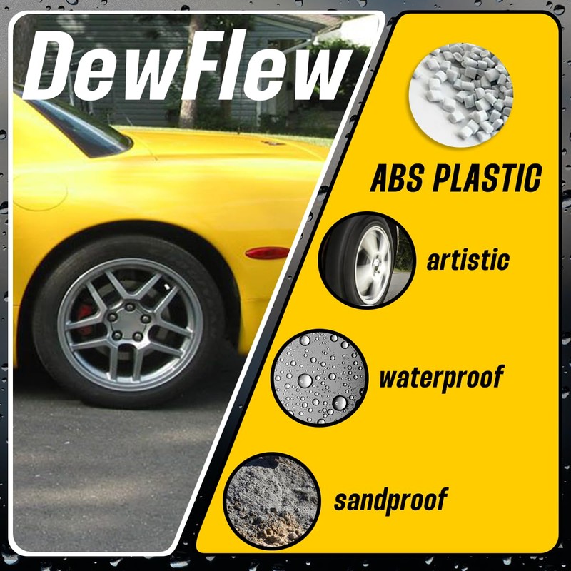DewFlew 1Pc Wheel Center Caps for Chevy 2000-2004 Corvette Z06