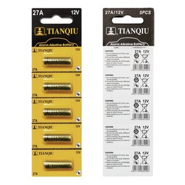 Tianqiu A27 - Batería alcalina (12 V, 25 pilas)