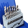 COMOWARE Drill Bit Sets for Metal- 19 Pcs Straight Shank
