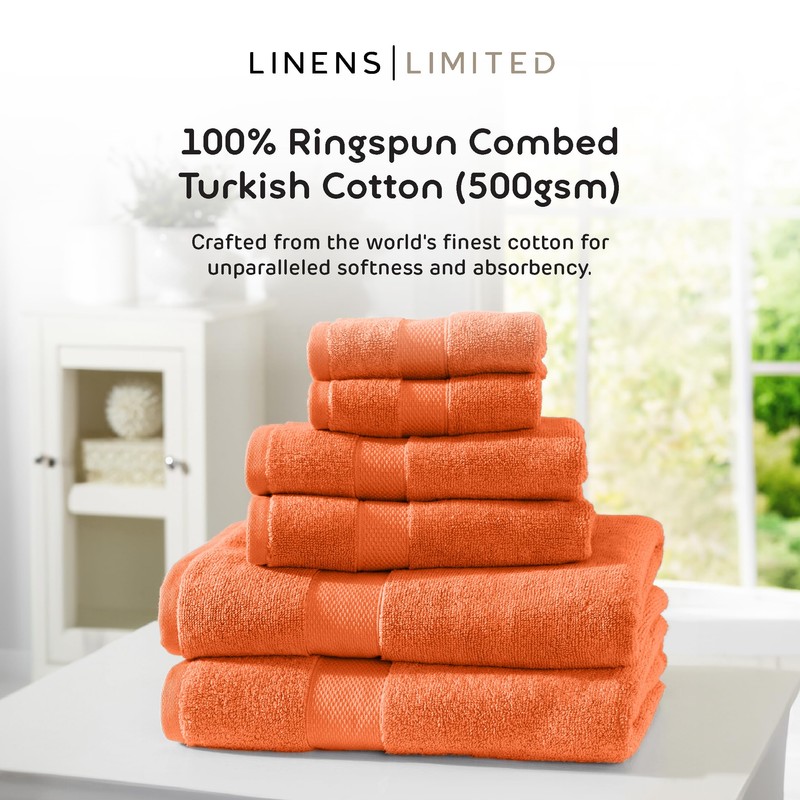 Linens Limited Turkish Cotton Bath Towels, Large Bath Sheet for