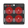 Three by Three Spot On! Mini Magnet Hook, Red