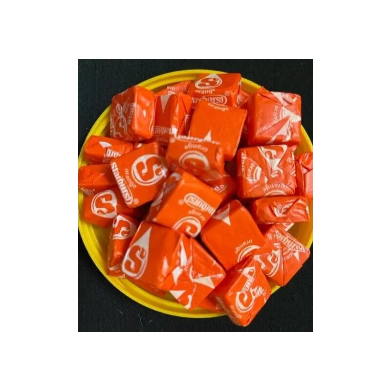 Starburst ALL ORANGE Fruit Chews BULK Candy - 1/2 POUND