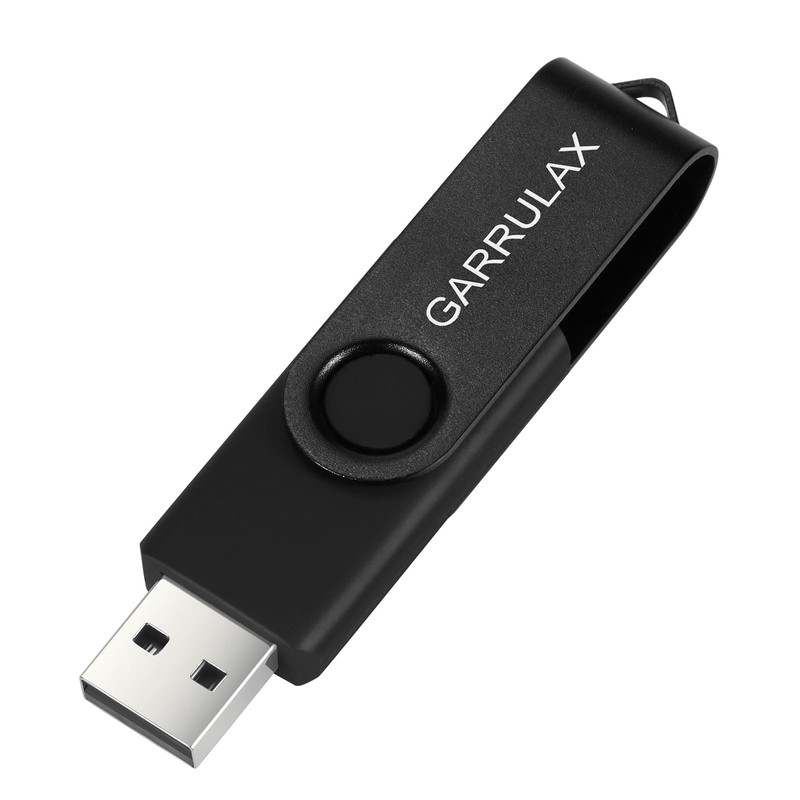 GARRULAX USB Flash Drive, 8GB USB 2.0 Rotatable Memory Stick