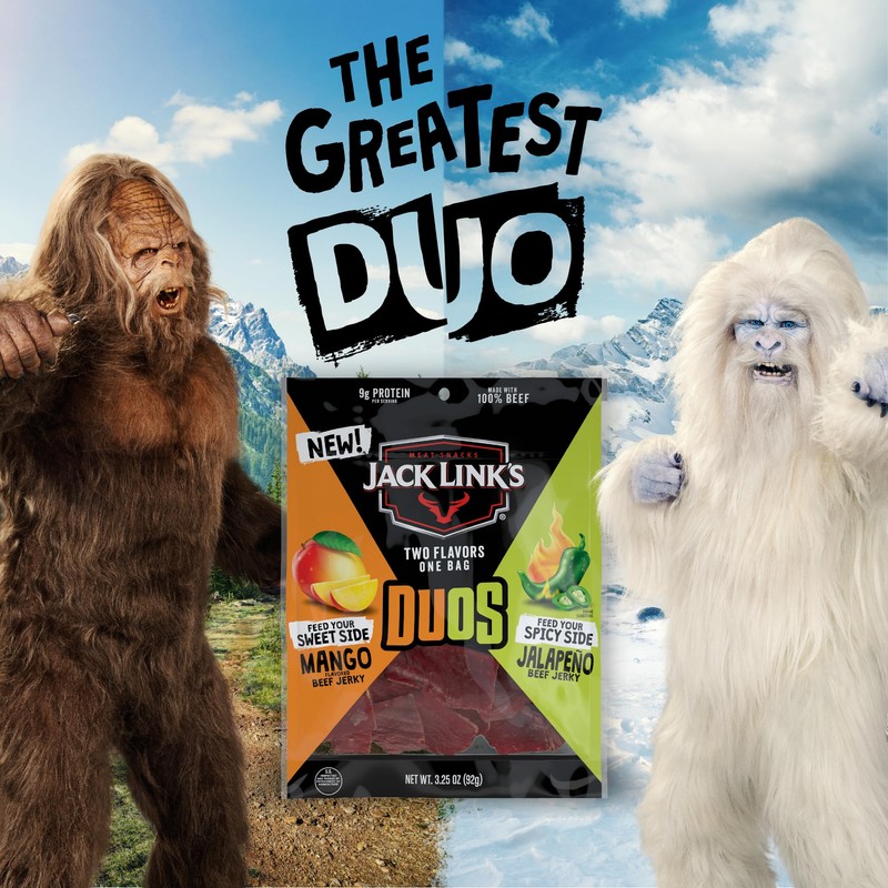 Jack Link's DUOs Jalapeño and Mango Beef Jerky, Shareable Under