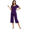 WiWi Pajamas for Women Soft Pajama Sets Short Sleeve Top