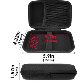 TOCCOOL EVA Heart Rate Monitor Case, Shockproof Travel Pouch Compatible with EMAY 6L / EMAY ECG Monitor (Black)