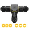 YACSEJAO 3 Pin Outdoor Junction Box 2/3/4 Way IP68 Waterproof