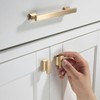 TUNNY 10 Pack Classic Rectangle Solid Cabinet Handles-5"/128mm Screw Spacing