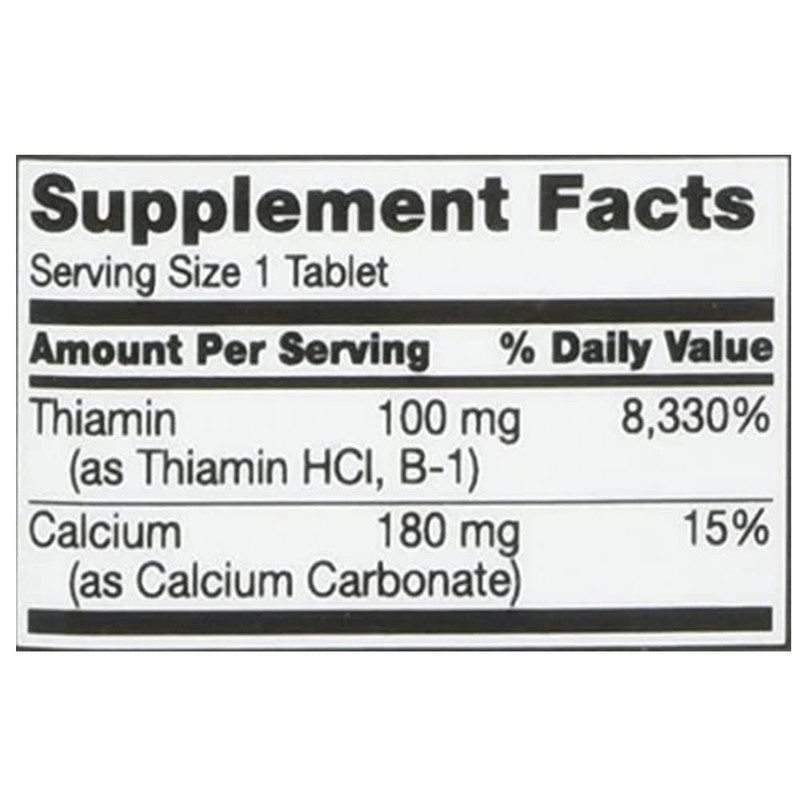 21ST Century VITAMIN B-1 100mg 110 TABS