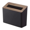 Yamazaki 5230 Tabletop Trash Can with Lid, Brown, Approx. W