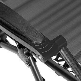 Plasticocina Silla Plegable Gravedad Cero Reclinable Calidad Jardín Negro