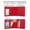 AINIMOER Small Leather Wallet for Women, Slim Compact Credit Card