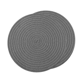 Trivet, Set of 2, Rattan Knitting, Heat Resistant Trivet, Natural Material, Rattan Mat, Rattan Mat, Round, Washable, Insulation Mat, Natural, Rattan, Thick, Insulation Pad, 7.1 inches (18 cm