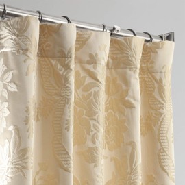 HPD Half Price Drapes JQCH-20122010-84 Designer Damask Curtain (1 Panel), 50 X 84, Champagne