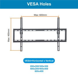 Beszin 37-70" Tilt TV Mount Low Profile Universal Monitor Wall Mount TV Bracket for 37",40",42",48",50",55",65" and 70" Flat Curved OLED LCD LED 4K TV, Max 77lbs, VESA 600x400mm, for 16”,18”,24’ Studs