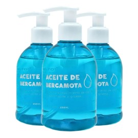 Kit 3 Aceite Capilar Bergamota 100%natural Eva Essence 250ml