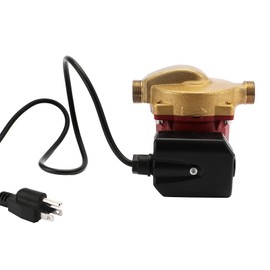 ZFQPTO UP15-18B5 59896114 115V Circulator Pump 1/25 HP 1/2" Sweat End Open System Circulator, Bronze Recirculating Pump, Hot Water Circulator Fits for Grundfos, Red