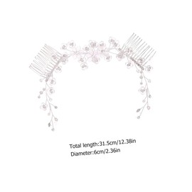 Mikinona Crystal Hair Comb Unique Women's Hair Decoration for Bridal and Parties