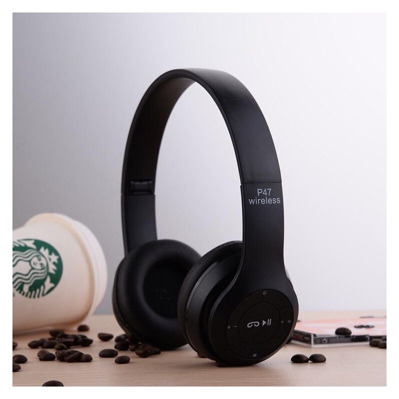Hybrid Noise Cancelling Headphones, Wireless Bluetooth, Mic, Deep Bass, Soft