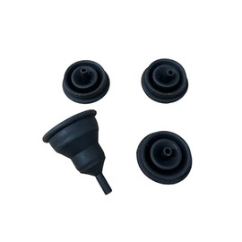 Collapsible Funnels Food Grade Silicone Set of 4-Small Size for Water Bottles Kitchen use Emergency preparedness