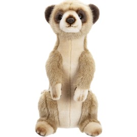 Meerkat Plush Soft Toy 30cm – Lifelike Realistic Stuffed Animal Teddy with Ultra Soft Plush Fur & Stitched Safe Features – Cuddly Meerkat Teddies for Kids, Adults & Collectors